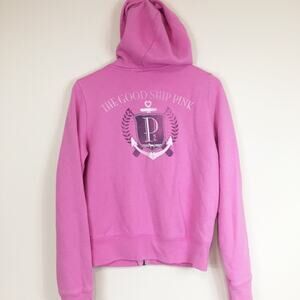 Victoria’s Secret Pink Zip Front Hoodie Sz M